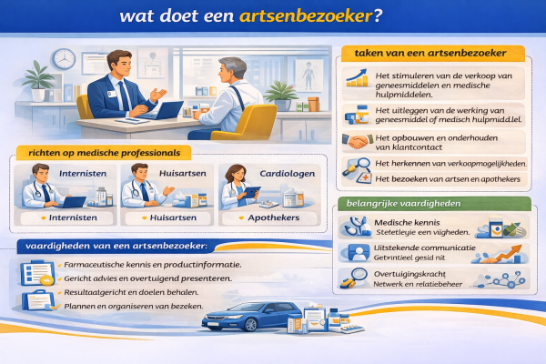 Alles over het beroep artsenbezoeker Wat doet een artsenbezoeker